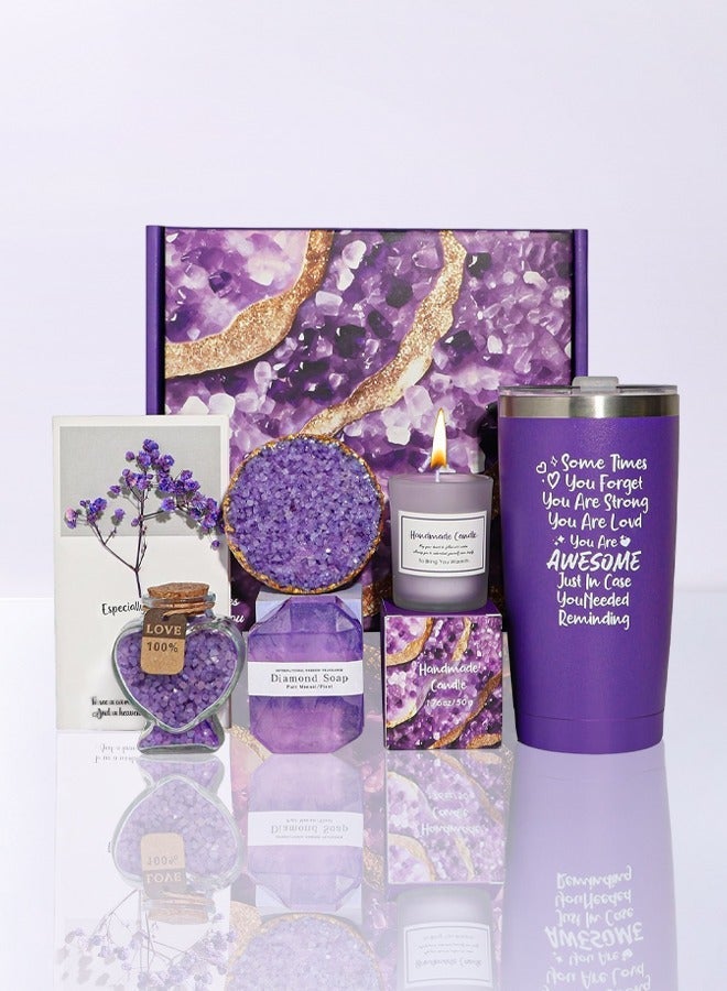 Bukela Spa Gift Set for Women – 7 PCS Luxury Lavender Bath Gift Set with Gift Box, Relaxing Self Care Spa Gifts, Perfect for Birthday, Christmas, Valentine’s Day, Mother’s Day, Thanksgiving & Anniversary, Gifts for Mom, Wife, Sister, Best Friend & Nurse - Image 2